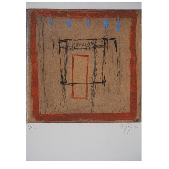 Didier Hagege, Opening, Hand Signed Etching, 1990 For Sale - Image 4 of 6
