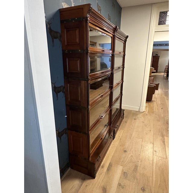 Mahogany Bookcase from Globe Wernicke, 1890s For Sale - Image 6 of 17