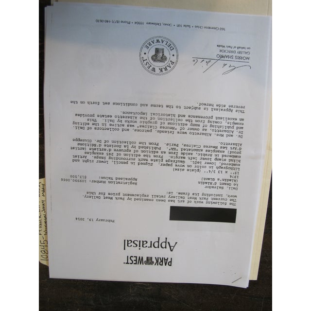 Salvador Dali Limited Edition Signed Color Engraving Giant of Aladdin For Sale - Image 15 of 15