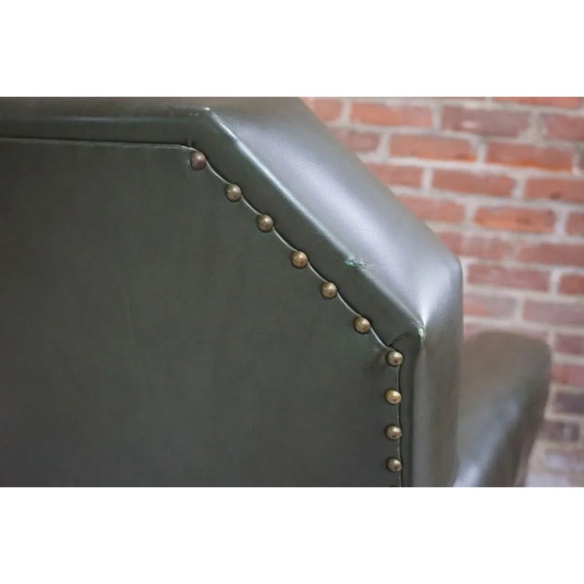 Club Chair in Wood and Imitation Leather, 1930s For Sale - Image 6 of 7