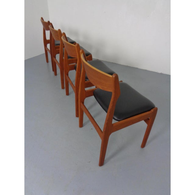 Black Teak Dining Chairs by Erik Buch for Od Møbler, Denmark, 1960s, Set of 4 For Sale - Image 8 of 12