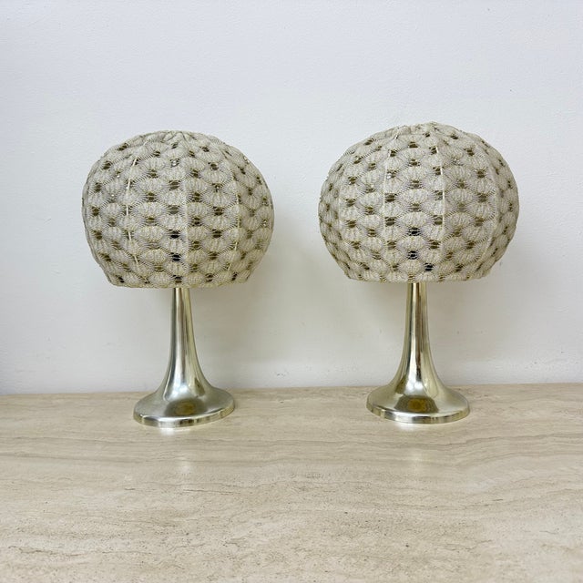 Table Lamps with Fabric Shades from Aro Leuchte, 1970s, Set of 2 For Sale - Image 10 of 18