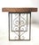 Reclaimed Pine Wood Antique Wrought Iron Side Table For Sale - Image 4 of 10
