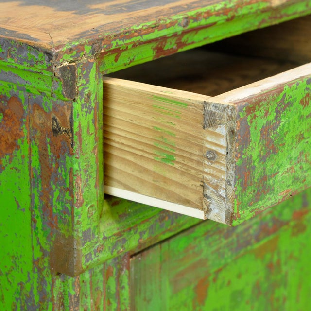 Wood Green Pine Dresser, 1910s For Sale - Image 7 of 17