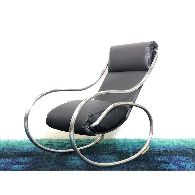 Crome Metal Crawl Armchair by Heals, London, 1970s For Sale - Image 6 of 15