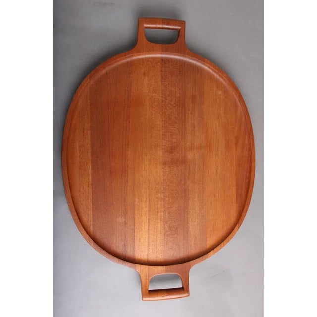Large Teak Serving Tray by Jens H. Quistgaard for Dansk Design, 1960s For Sale - Image 3 of 10