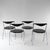 Black Industrial Stackable Dining Chairs in the style of Hans Eichenberger, 1970s, Set of 4 For Sale - Image 8 of 13