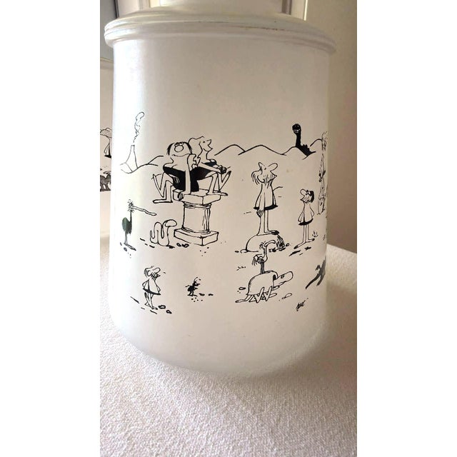 1970s Vintage 1970's Bc Comics Johnny Hart Cannister Set of 2 Promotional Glassware Nostalgia Cartoon For Sale - Image 5 of 17