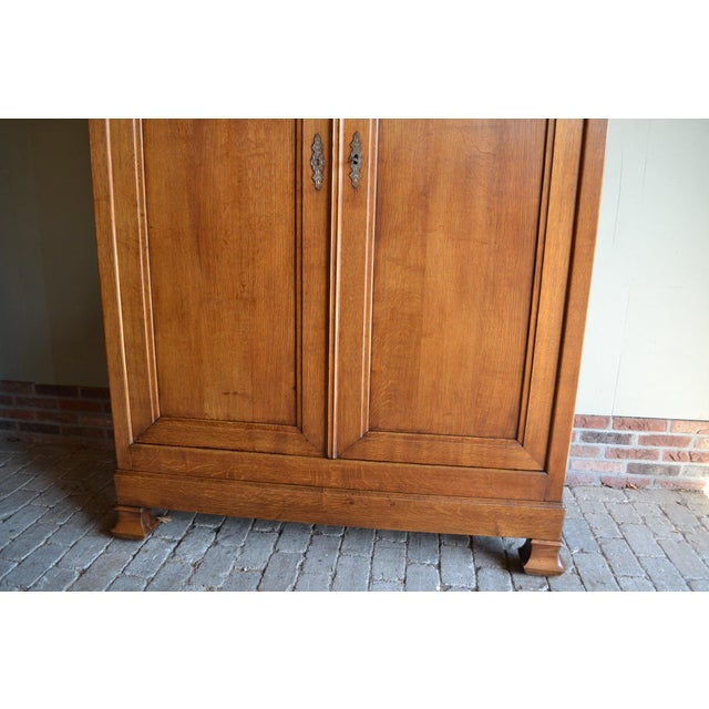Antique Louis Philippe Oak Cabinet For Sale - Image 4 of 10