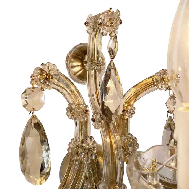 Mid-Century Modern Crystal Maria Teresa Wall Lights, 1950s, Set of 2 For Sale - Image 3 of 8