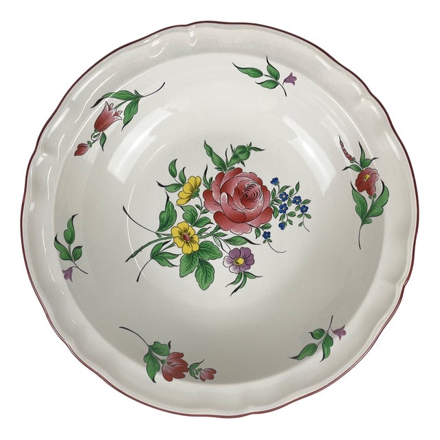 Réverbère Salad Bowl with Rim from KG Lunéville, 1950s For Sale