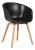 Dining Chairs Model AAC22 in Oak and Black Silk Aniline Leather from Hay For Sale