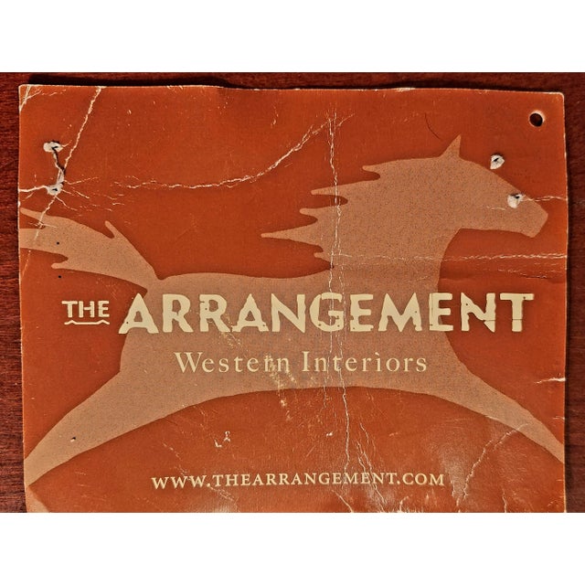 2025 the Arrangment Western Interiors Zumba Brown Leather Statement Chairs - Set of 2 For Sale - Image 4 of 8