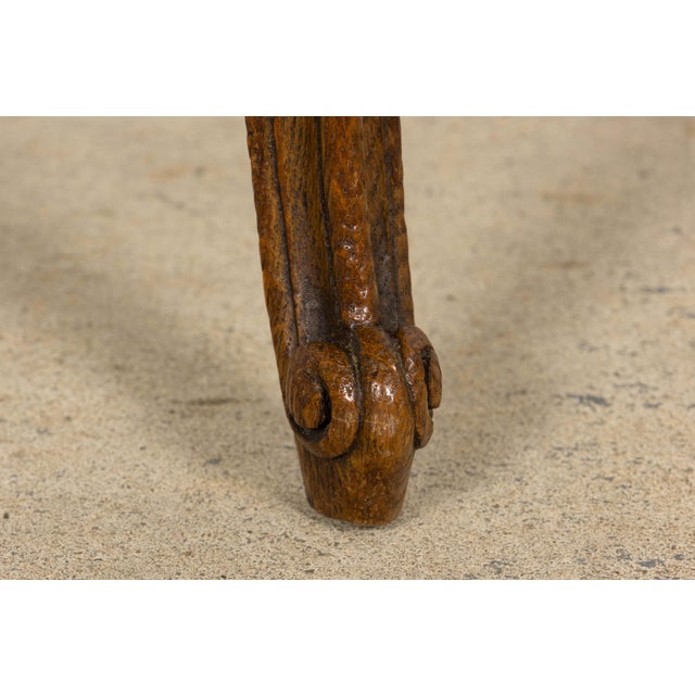 Set of 12 Late 19th Century French Provincial Louis XV Oak Dining Chairs For Sale - Image 12 of 18