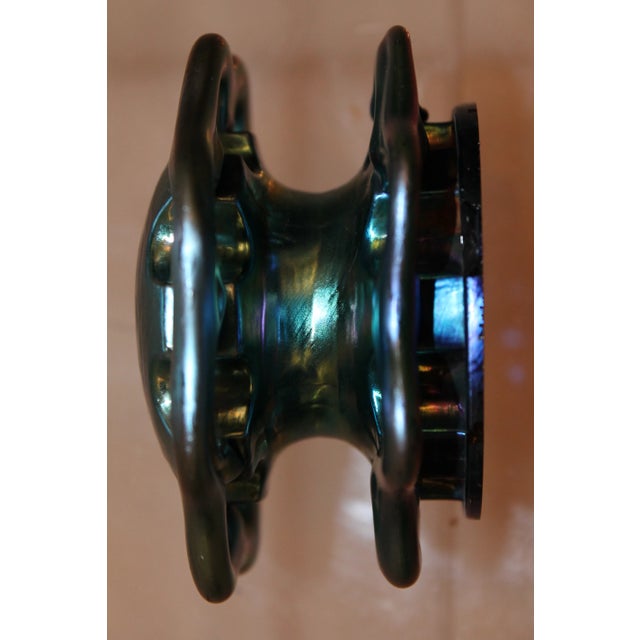 Art Deco Era Authentic Steuben Blue Bud Flower Piece For Sale In Miami - Image 6 of 8