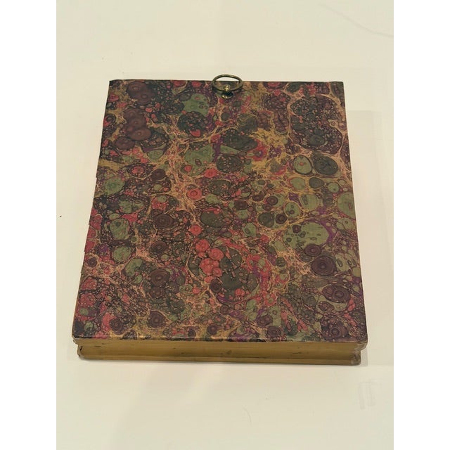 1900 - 1909 Antique Copper Plaque of Roman Boy in Giltwood Frame For Sale - Image 5 of 7