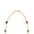 VR Jewels Certified 5.47ct Emerald, Ruby & Sapphire Curb Chain 18k Gold Necklace With Diamonds For Sale - Image 4 of 12