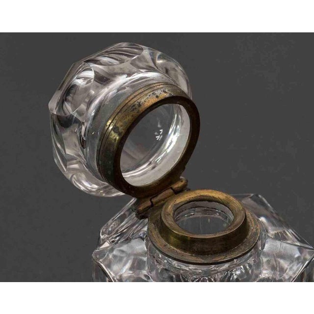 Hexagonal Crystal Inkwell, Italy, 20th Century For Sale - Image 4 of 5