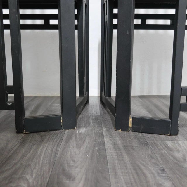 Tris Wooden Throne Chairs by Giorgetti, 1980s, Set of 3 For Sale - Image 11 of 18