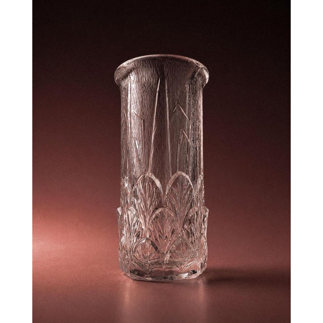 Vintage Pressed Glass Vase, 1970s For Sale - Image 5 of 12
