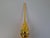 Vintage Czech Hand-Painted Golden Glass Christmas Tree Topper, 1970s For Sale - Image 6 of 13