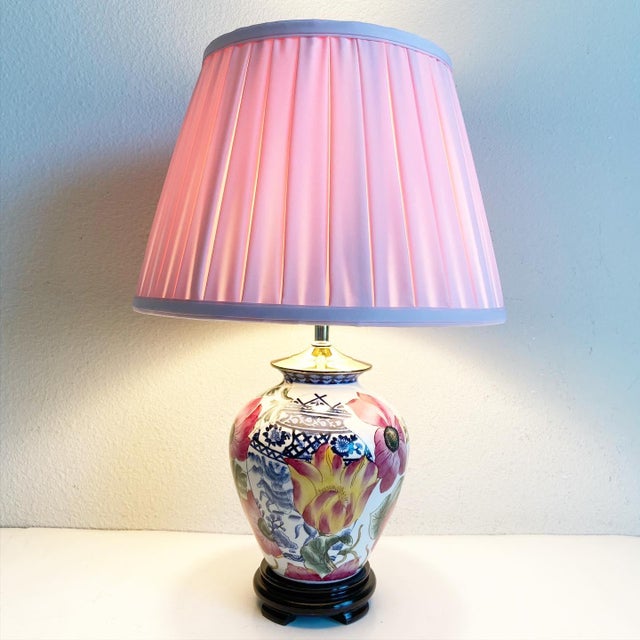 Vintage Chinoiserie Lamp & Shade Chairish