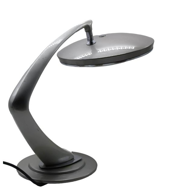 Mid-Century Modern Boomerang 2000 Table Lamp by Luis Perez De La Oliva for Fase, Spain, 1970s For Sale - Image 3 of 9