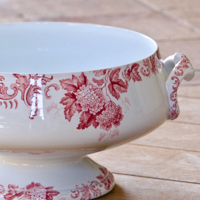 Late 19th Century Large Antique French Salad Bowl from St Amand, 1886 For Sale - Image 5 of 13