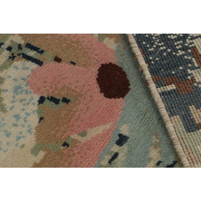 Textile Rug & Kilim’s Contemporary Abstract Rug With Polychromatic Floral Patterns For Sale - Image 7 of 7