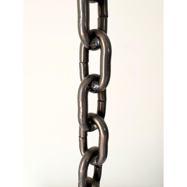 1960s Brutalist Chain Link Candleholder, 1960s For Sale - Image 5 of 6