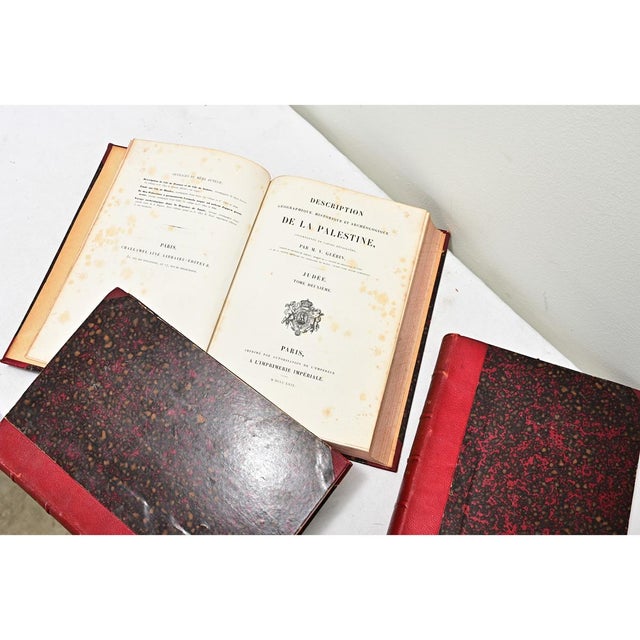 French French 19th Century Books on Palestine - Set of 3 For Sale - Image 3 of 5