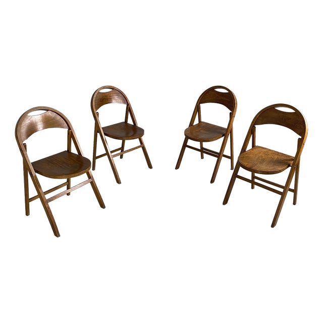Austrian Art Deco B751 Chairs from Thonet-Mundus, 1930s, Set of 4 For Sale