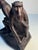 Vintage African Folk Art 2 Hand Carved Wooden Monkeys Figurine For Sale - Image 6 of 10