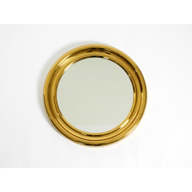 Italian Round Brass Mirror, 1960s For Sale - Image 13 of 13