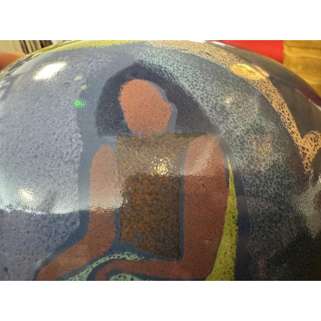 Papeete Earthenware Vase from Pornic, 1980s For Sale - Image 6 of 8