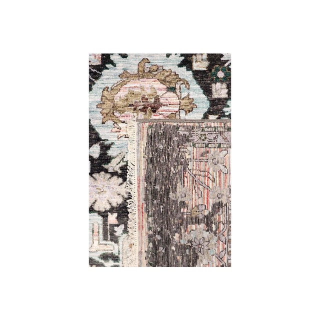 2020s Pasargad Home Transitiona Charcoal Area Rug- 9' 0" X 12' 0" For Sale - Image 5 of 7