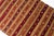 Apricot 1960s Handwoven Striped Tribal Rug With Small Motifs For Sale - Image 8 of 10