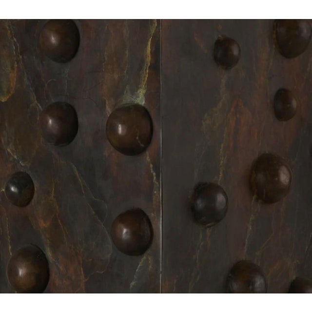 Marbled Vertical Studded Lamp by Lika Moore For Sale - Image 4 of 5