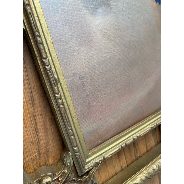 Printmaking Materials Vintage Framed “Magnolias” Lithograph by Frans Oerder — Morris & Bendien Ny Floral Still Life Reproduction For Sale - Image 7 of 9