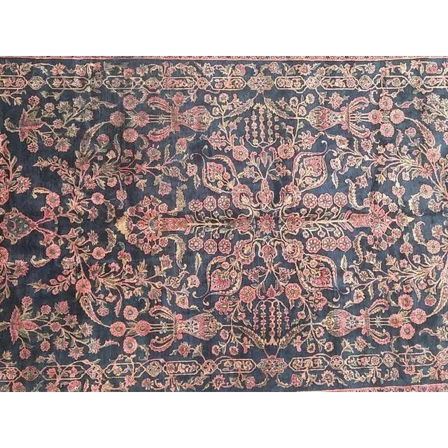 Persian 1920s Antique Sarouk Mohajeran Rug For Sale - Image 3 of 8
