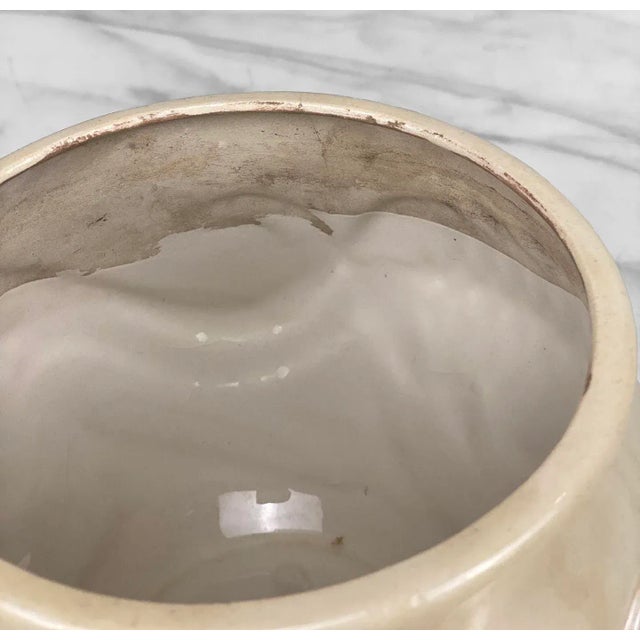 Vintage Southwestern Pottery Porcelain Indoor Jardiniere Planter For Sale - Image 6 of 9