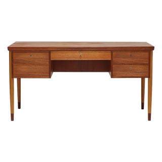 Vintage Danish Freestanding Desk in Teak, 1960s For Sale