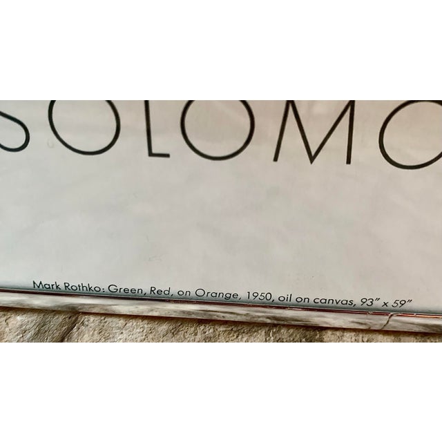 1970s Mark Rothko’s 1950’s ‘Green, Red, on Orange’ Pace Editions Original Poster for a 1978 Retrospective Show at the Guggenheim Museum For Sale - Image 5 of 12