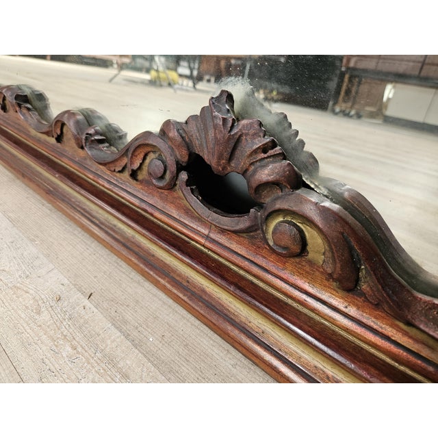 Italian Carved Wooden Mirror, 1910s For Sale - Image 13 of 15