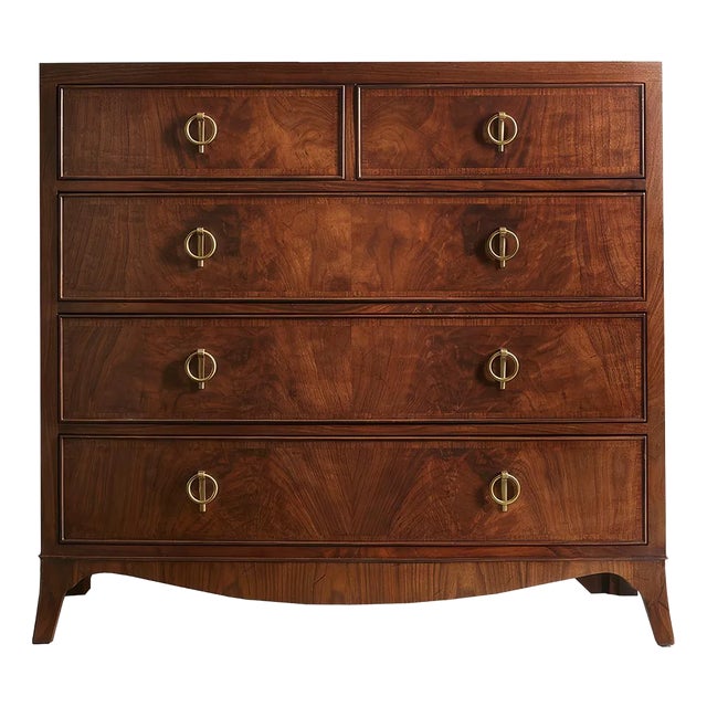 English Walnut Chest of Drawers For Sale