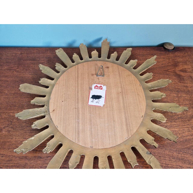 Gilt Sunburst Mirror, 1960s-1970s For Sale - Image 12 of 13