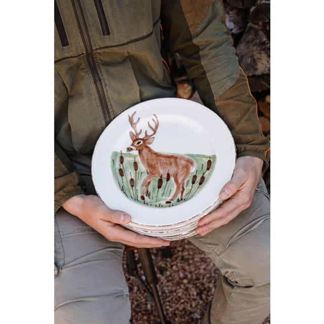 VIETRI Wildlife Assorted Dinner Plates - Set of 8 For Sale In Raleigh - Image 6 of 12