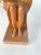 This sculpture is in solid wood. Hand carved by a french artist in the 1950's Brown Color. Made in Oak