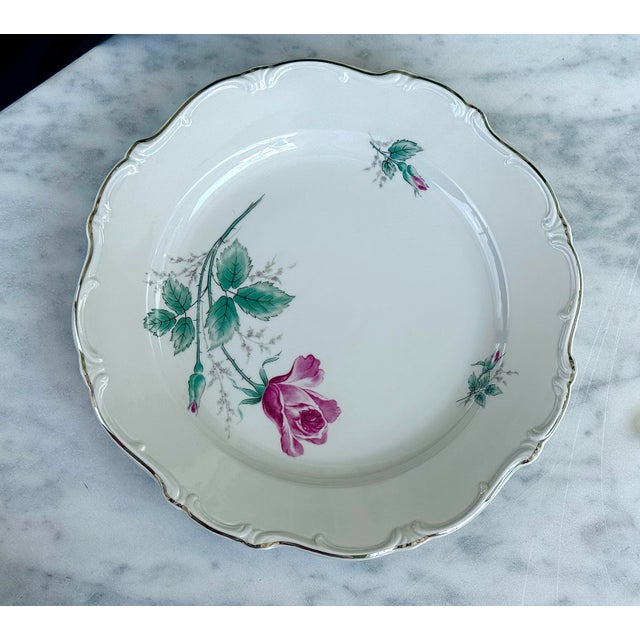 Mid 20th Century Chalet Rose Chop Plate (Round Platter) For Sale - Image 4 of 11