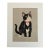 Vintage Midcentury Gladys Emerson Cook Tuxedo Kitten Portrait w/16x20 Mat, EUC For Sale